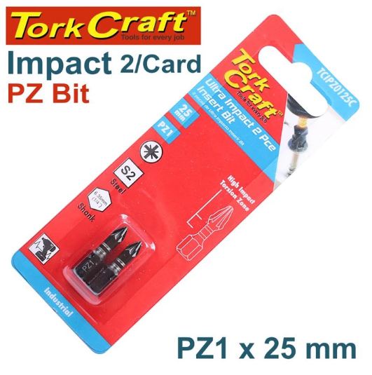 Tork Craft Impact Pozi 1x25mm Power bit