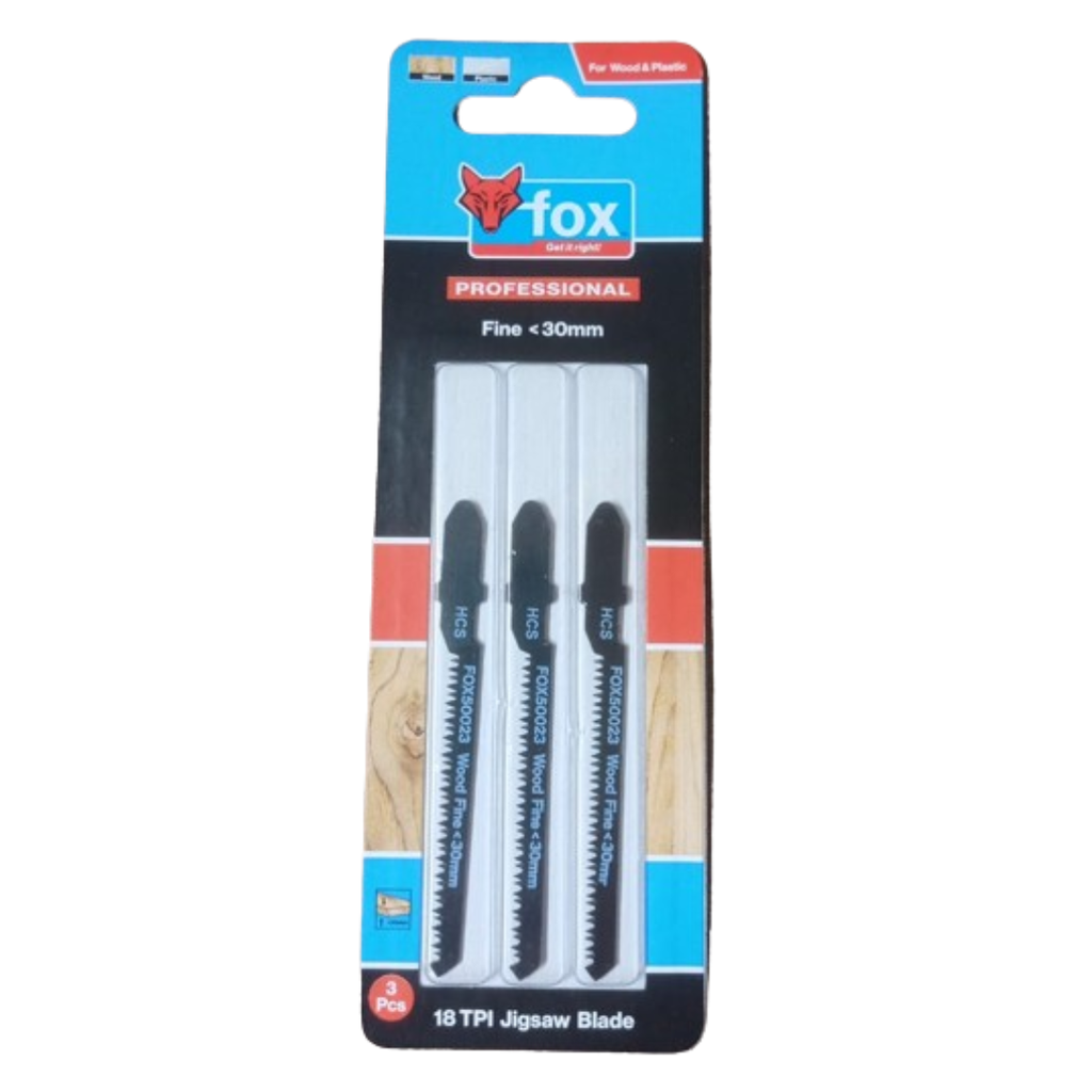 Fox Jigsaw Blades 30mm 18TPI 