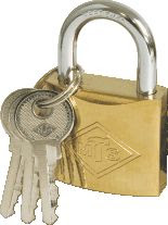 MTS Brass Padlock 40mm