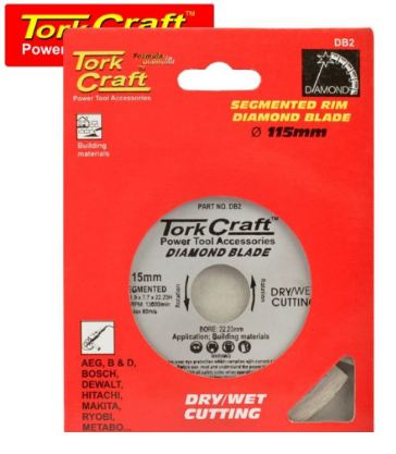 Tork Craft Diamond Blade 115 mm Segmented Dry Cutting