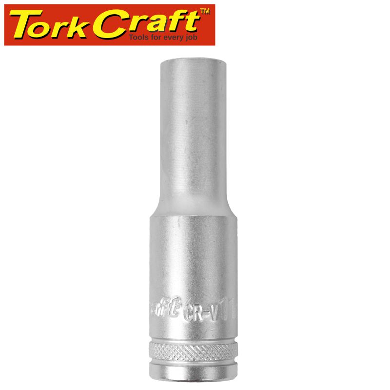 Tork Craft 1/2" Deep Socket 11mm, CRV, 12 Point