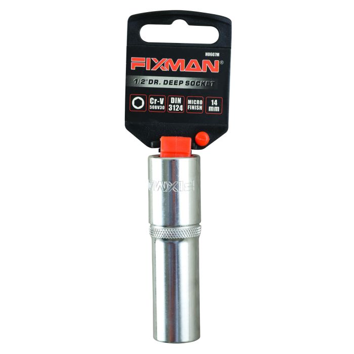 Fixman 1/2" Drive Deep Socket , 13mm, 6 point