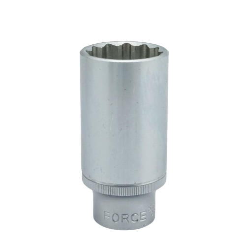 FORCE 1/2" Drive Deep Socket, 28mm, 6 point