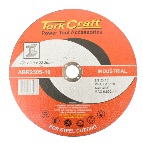 Tork Craft 230x3,0x22,2mm Cutting Disc Metal & SS