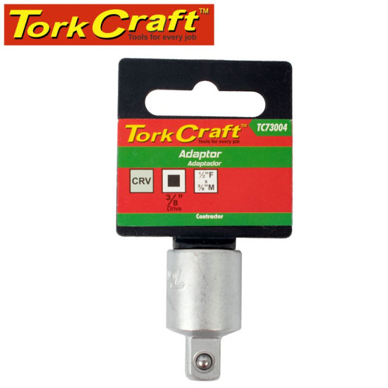 Tork Craft Socket Adaptor 1/2"F X 3/8"M Square