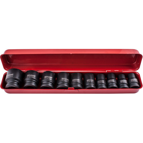 Tork Craft Impact Socket Set 1/2" Dr. Short 10pc