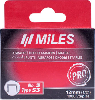 [MILSTAP3-12] Miles Staples No.3 12mm (1/2")