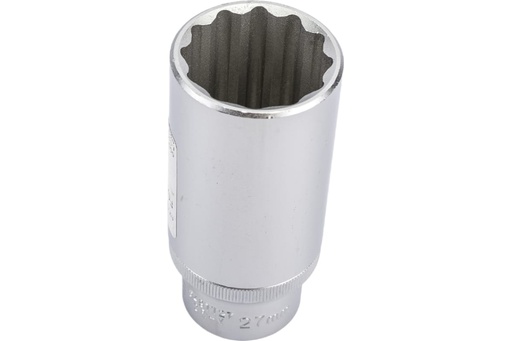 [5497727] FORCE 1/2" Drive Deep Socket, 27mm, 6 point