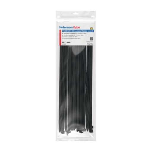 [T120R] Black Cable Ties 7.8 x 388mm